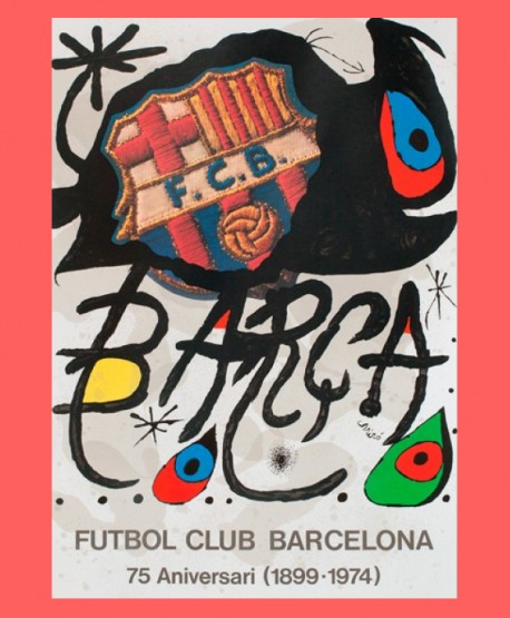 Serigraphy "Futbol Club Barcelona", 1974