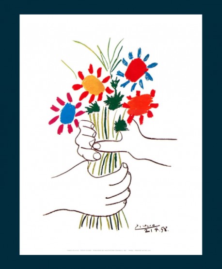 Bouquet with Flowers Picasso Poster