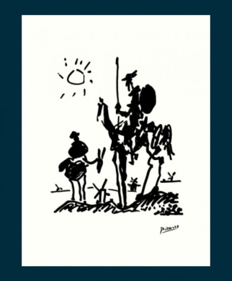 Póster Picasso "Don Quijote"