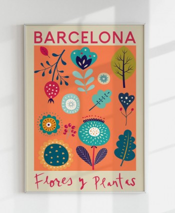 Poster Barcelona Flower Market