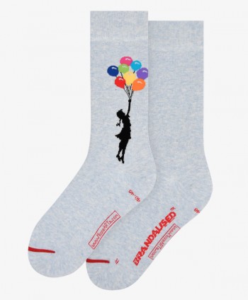Banksy Girl floating socks