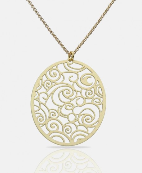 The Starry Night Gold Pendant
