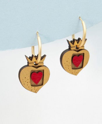 Royal Heart Earrings